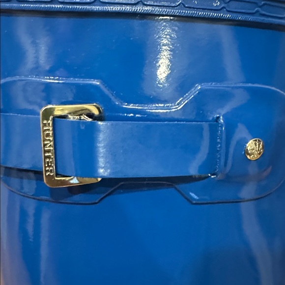 Hunter Glossy Royal Blue Tall Rain Boots - Picture 6 of 7
